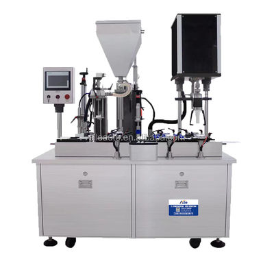品質  Work Efficiently Cosmetic Cream Filling Machine For Bottle Factory Pneumatic Driven 工場