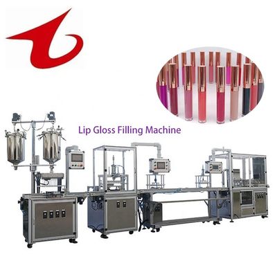 品質  Small Volume 20L Cosmetic Cosmetic Tube Lip Gloss Viscous Liquid Filling Machine 工場