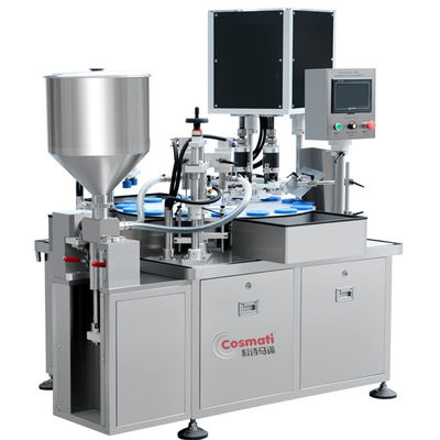 品質  Automatic Powder Feeding Factory Direct Selling Liquid Lotion Cream Filling And Capping Machine For Cosmetic 工場