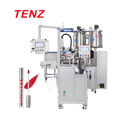 品質  Beverage Equipment TENZ TM-12-1F Full Lip Gloss Cosmetic Automatic Mascara Filling Capping Machine 工場