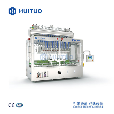 Huituo Automatic Beverage PET Bottle Plastic Piston Filling Machine for Shampoo, Body Wash, Lotion and Cream