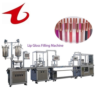 Small Volume 20L Cosmetic Cosmetic Tube Lip Gloss Viscous Liquid Filling Machine