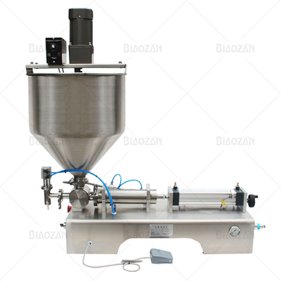 Factory Direct Single Horizontal High Viscosity Liquid Type Paste Packing Machine Honey Stick Cream Heating Tank Mix Filling Plant U Head Machine