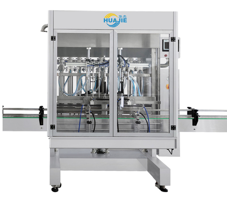 HUAJIE food gel cream filling machine bottle lotion with automatic pump filling machine